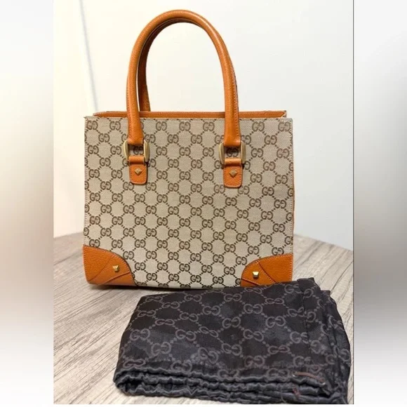 Gucci Tan and Brown Tote Bag - Picture 1 of 13